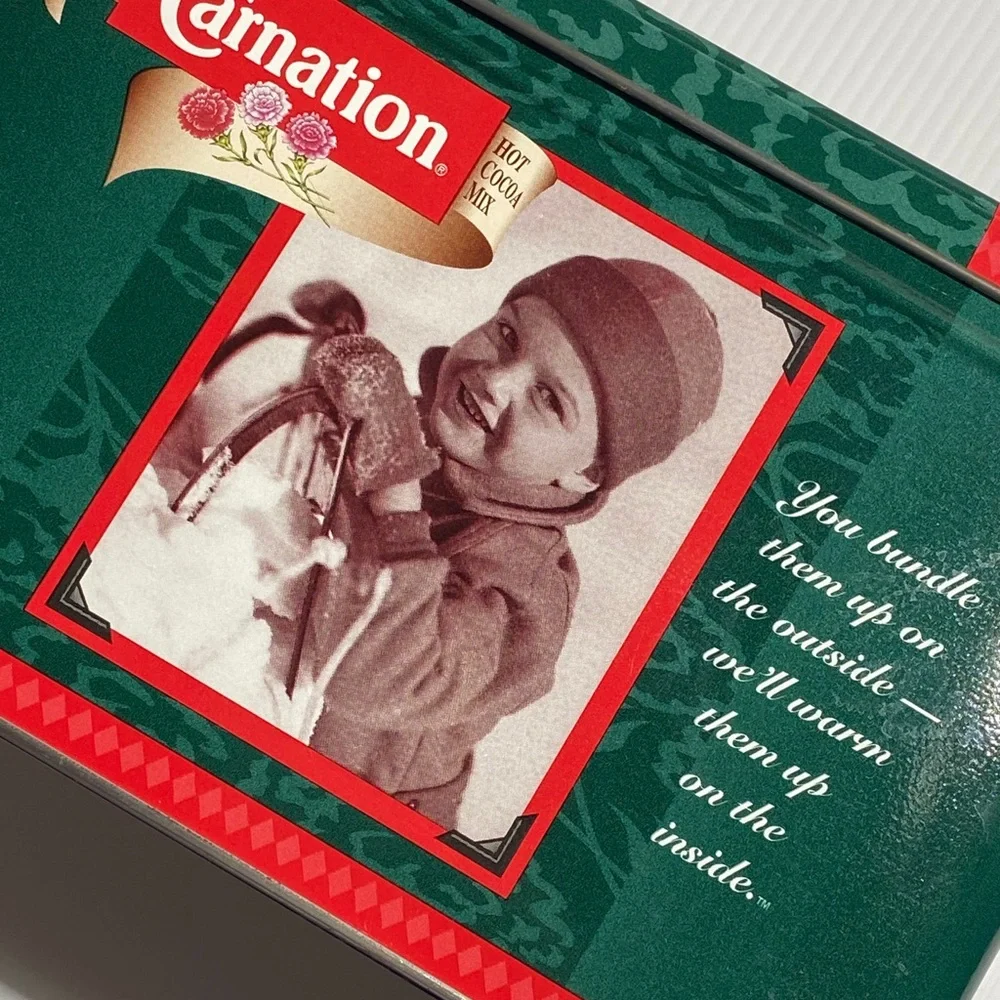 Vintage Tin Carnation Hot Cocoa Tin Vintage Decor